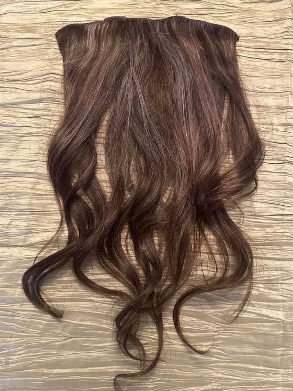 Brown Clip-In Hair Extensions - Natural Brown Waves
